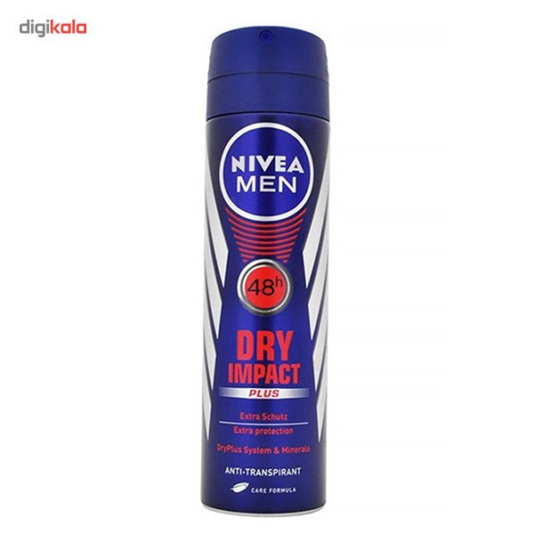 اسپری بدن مردانه نیوآ مدل Dry Impact Plus حجم 150 میلی لیتر بسته 2 عددی