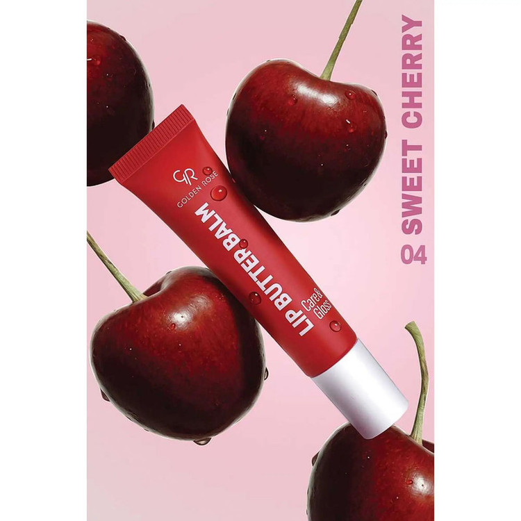 بالم لب گلدن رز مدل Care & Gloss رنگ Sweet Cherry شماره 04 حجم 13.5 میلی لیتر